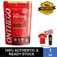 Onthego Pure Protein Isolate+ (1kg - 25 Servings) - Muscle Recovery, Lean Muscle, Fitness