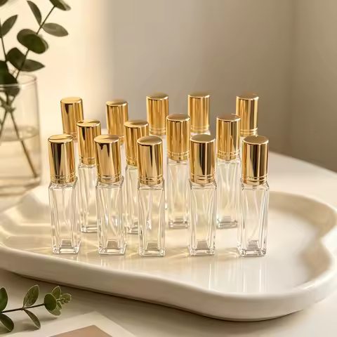 10ML 10 Bottle High-End Glass Perfume Spray Empty Bottle, Fashionable And Portable High Beauty Perfu