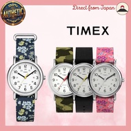 TIMEX TW2V76300 Women’s Watch – 31mm Blue Floral Dial, Fabric Strap, Quartz Movement