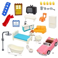 MAPLETOYS - Feelo accessories duplo compatible blocks bricks parts building blocks home home car