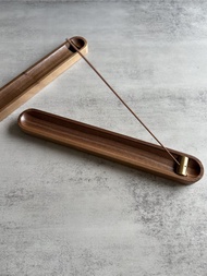 禪意線香盤 黃銅香插 線香盒 線香座 線香 臥香 接灰盤 臥香座