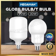 MEGAMAN 20W GLOBE BULB/30W T BULB E27 LED LIGHT BULB