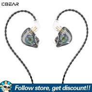 KBEAR หูฟังเอียร์บัดไดรฟ์เวอร์ไดนามิกเดียวหูฟัง HiFi ดนตรีแจ๊สป๊อปหูฟัง IEM หูฟังเล่นเกมวิ่ง3.5มม. ต