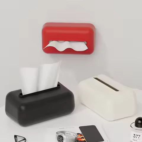 Bread Shaped Tissue Box Non-slip Base Napkin Holder for Living Room Bathroom