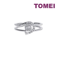 TOMEI Chic Radiance Collection Diamond Ring, White Gold 585