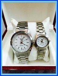 ◫    Seiko couple watch silver at gold fashion watch