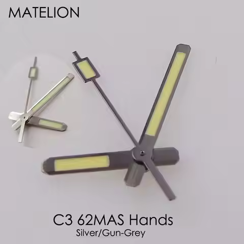 C3 Super Lume 62MAS Watch Hands for NH35 NH36 NH38 NH70 NH71 NH72 4R35 4RS6 ETA2824 PT5000 SW200 Sil