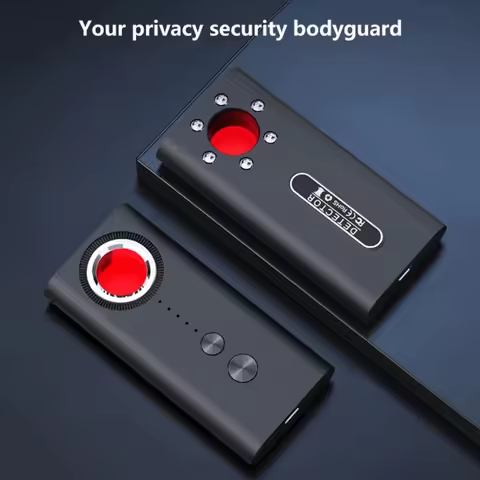 Black T1 Hidden Camera Finder Gadgets Camera Spy Lens Cameras Wiretapping GPS Tracker Sound Signal F
