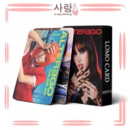 55pcs BLACKPINK LISA《ALTER EGO》Black LOMO Cards Set Collection Kpop Photocard Kad Foto