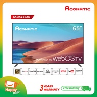 Aconatic Smart TV สมาร์ททีวี  65US210AN 65 UHD LED Web OS TV Wee2.0 + รีโมทสั่งการด้วยเสียง 4K HDR (รับประกันศูนย์ 3ปี)