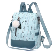SPONSO Waterproof Floral Backpack Oxford Anti-theft School Bags Simple Multicolor Shoulder Bags Travel