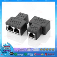LAN 2/1 Internet Barrel Connector RJ45 Splitter Lan Cable Connection !!