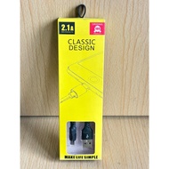 TC-CLASSIC Design FAST 2.1A MICRO DATA CABLE ANDROID DATA CABLE