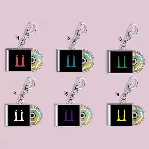 Kpop CD Acrylic Keychain BIGBANG G-DRAGON 3rd DRAMA Album Keyring Fashion Bag Pendant Double-Sided F