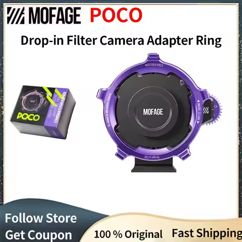 MOFAGE POCO Drop-in Filter Camera Adapter Ring Kit For PL Lens to Sony E Canon RF Nikon L Mount Came