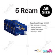 PaperOne/PaperOne A5 Paper/70gsm/80gsm/Copier Paper (500’s/Ream)