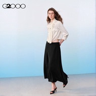 G2000 Multi-Way Stretch Poly Crepe Long Flare Skirt