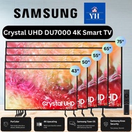 SAMSUNG 43"/50"/55"/65"/75" Crystal UHD DU7000K 4K Smart TV UA43DU7000K/UA50DU7000K/UA55DU7000K/UA65