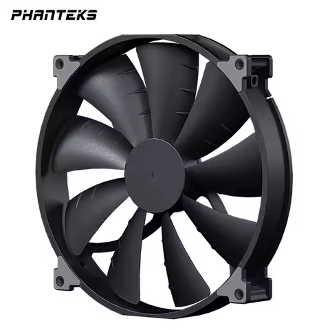 PHANTEKS F200SP Black High Air Volume Computer Case Fan 200mm 4Pin PWM Quiet Cooling Fan FDB Hydraul