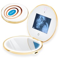 L&L SKIN UVmagic Mirror, Compact Mirror Design for Sunscreen Test, Travel Makeup Mirror with UV Came