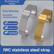 Suitable for iwc iwc Watch Strap Steel Strap Milan Mesh Strap Pilot Portugal Timing Portugal Fino St