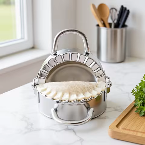 Dumpling Maker Stainless Steel Dumpling Mold Empanadas Ravioli Maker Metal Dumplings Press Gyoza Mou
