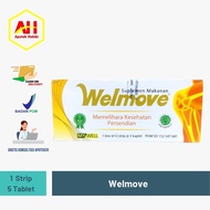 Welmove 1 strip isi 5 kaplet Obat Welmove Welmov Welmup Welmuv Vitamin Tulang dan sendi