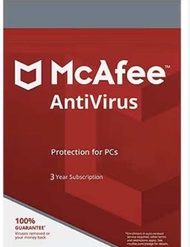 McAfee AntiVirus 3 Year 1 Device Digital License สามารถส่งทางแชทได้