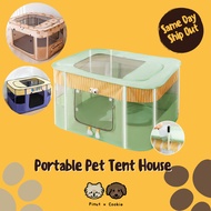 Portable Pet Tent House Foldable Outdoor Cattery Fences Cat Delivery Room Cat Tent Dog Tent House
