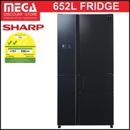 SHARP SJ-FX660S-BK 652L FRIDGE (2 TICKS)