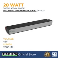LUXMENN LED Magnetic Linear Flood Light FG600 20W 3000K, 4000K, 6000K