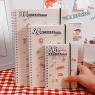 {Wenchuang office} iLado 【Free stickers】 Notebook stationary planner binder aesthetic A6/A5/B5 notebook refillable notepad school supplies cute notebook ring binder spiral notebook thick notebook college notebook loose leaf for school sk