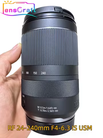 98% NEW RF 24-240mm F4-6.3 IS USM All In One Zoom Lens For Canon EOS R5 R6 R8 RP R50 Travel Photogra