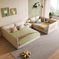 Parent-Child Bed Four-Port Two-Tire Family Splicing Bed Oversized Simple Family Three-Port Widened B