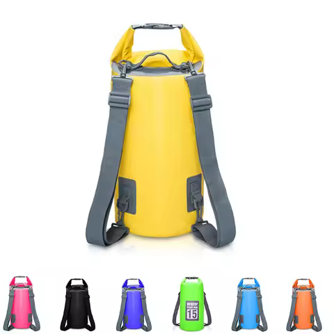 PVC Waterproof Backpack Kayak Pouch Outdoor Trekking Shoulder Dry Bag Travel Diving Boat Ocean Pack 