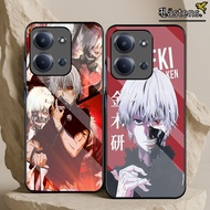QQ43 Glossy SoftGlass Case with Kaneki Motif Glass for Xiaomi Redmi 15c Latest C85poco/ 2025 - Xiaom