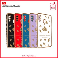 YITAI - YC64 Case Leaves Samsung A10 A10S A12 M12 A20 A20S A21S A30 A30S A31 A32 4G A50 A50S A70 A70