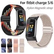 Braided Magnetic Buckle Strap For Fitbit Charge 6 Strap Soft Nylon Fitbit Charge 5 Strap Smart watch