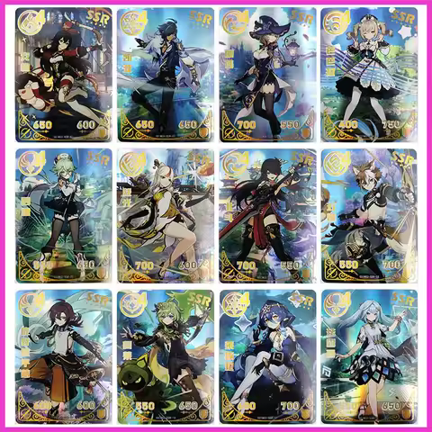 Anime Goddess Story Rare SSR Refraction Foil Faruzan Collei Beidou Ningguang Toys for boys Collectib