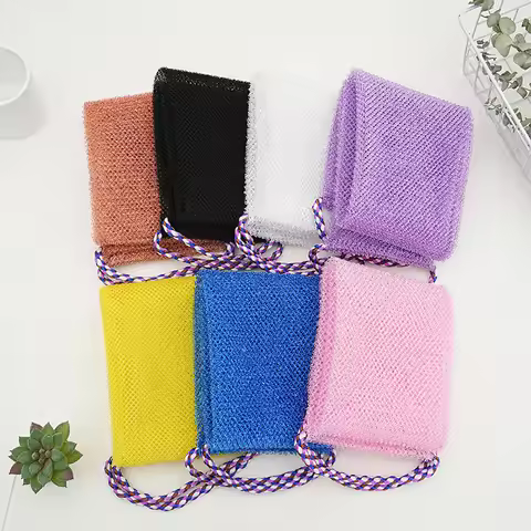 Exfoliating Body Scrub Tool African Net Skin Smoother Shower Puff Back Foam Towel African Net Long B