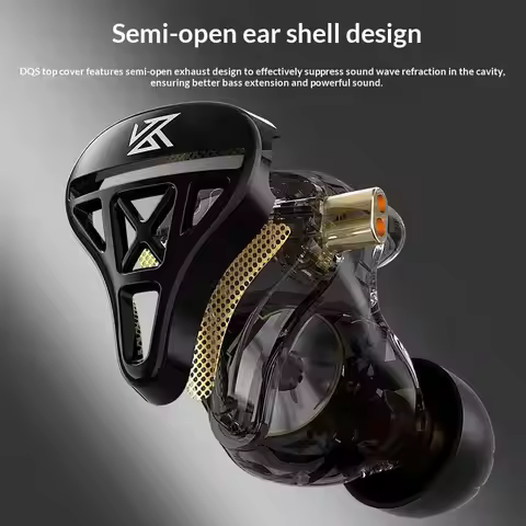 KZ DQS Earphones Bass Earbuds In Ear Monitor Headphones Sport Noise Cancelling HIFI Headset DQ6 DQ6S