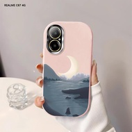 Softcase For Realme C67 C65 C55 C53 C51 C35 C21Y C25Y Beautiful Moon Back Cover Case Soft Original L