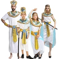 Halloween cos Adult Costume Boys Girls Children Couples Masquerade Party Egyptian Pharaoh Glamorous 