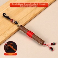 YICHENGXUAN | Peach Wood Amulet Sword Keychain