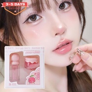 [3-5 Days Arrive]2 Sets Peach Honey Jar Lip Kit | Sweet Peach Scent, Deep Hydration & Plumping Effec