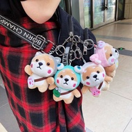 Akita Inu Schoolbag Pendant Creative Cute Shiba Inu Pendant Keychain Plush Pendant