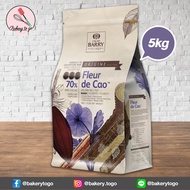 Bakery to Go : ช็อคโกแลต Cacao Barry Fleur de Cao 70 % ขนาด 5kg. ** จัดส่งฟรี!!! โดยรถเย็น **