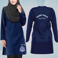 Kadet Polis Tshirt Muslimah Unit Beruniform