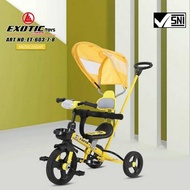 Exotic Sepeda Anak Bayi Balita Roda 3 Tricycle Exotic ET603-7-8 By Pacific Yellow