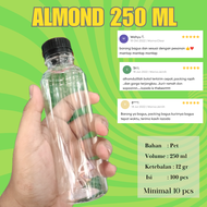 (100 PCS) BOTOL MINUMAN JELLY MILK 250 ML  BOTOL MINUMAN 250ML  BOTOL 250 ML  BOTOL JUS